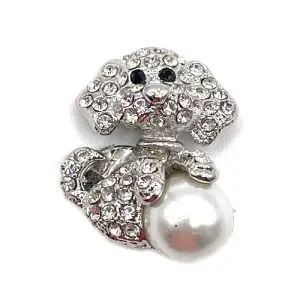 Poodle-Vintage Needle Minder- 1" x 1 1/8"