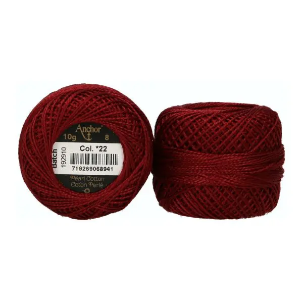 22-Anchor Pearl Cotton 8 Balls