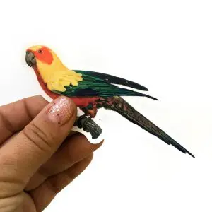 Antique Parakeet Sticker