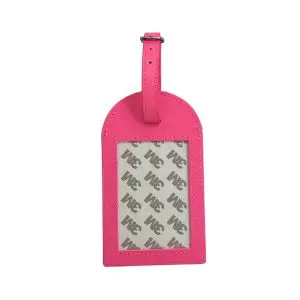 Self-Finishing Bag Tag - Hot Pink