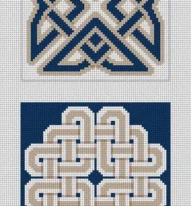 Celtic Knots Coaster Strip 4 pc. 4" x 4" -18 Mesh