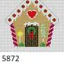 Gingerbread House Ornament 18 Mesh