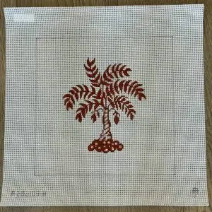 Boutique Orange Palm Tree-13 Mesh-7" x 8"
