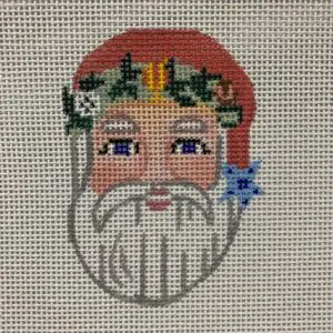 Mini Seaside Santa-13 Mesh-2.75" x 3.75"