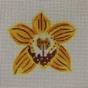 Mini Yellow Orchid-13 Mesh-3.5" x 3.5"