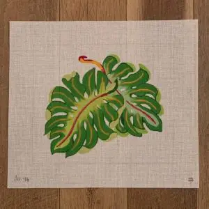 Two Leaves-13 Mesh-11" x 10"