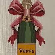 Red Bow Veuve Bottle