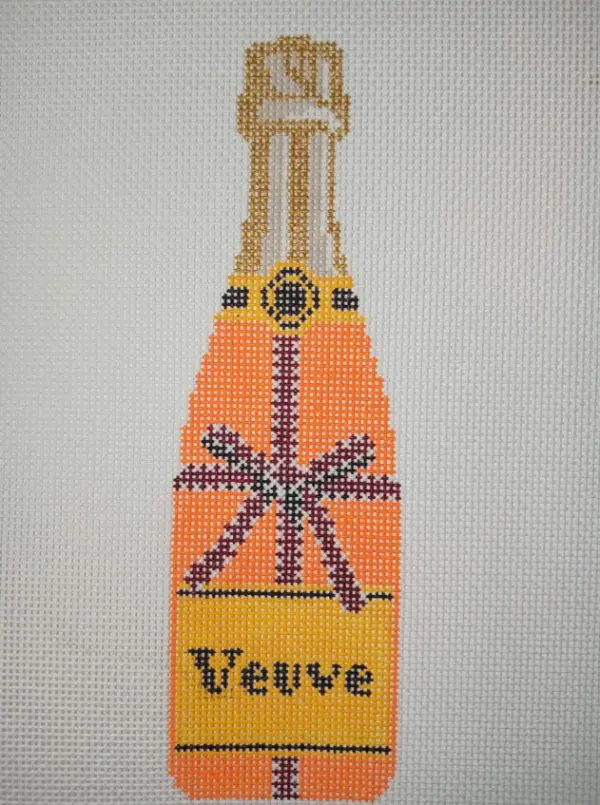 Veuve Bottle - Orange Bow-18-Mesh