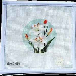 Lily of the Valley - Flowers of the Bible -18 Mesh 4" Round