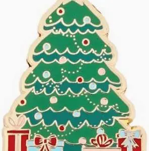 Christmas Tree Enamel Needle Minder