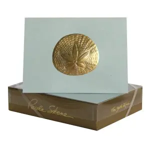 Sand Dollar on Light Blue - Individual Blank Card