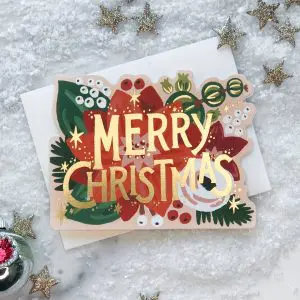 Poinsettia Card - Boxed Set of 8