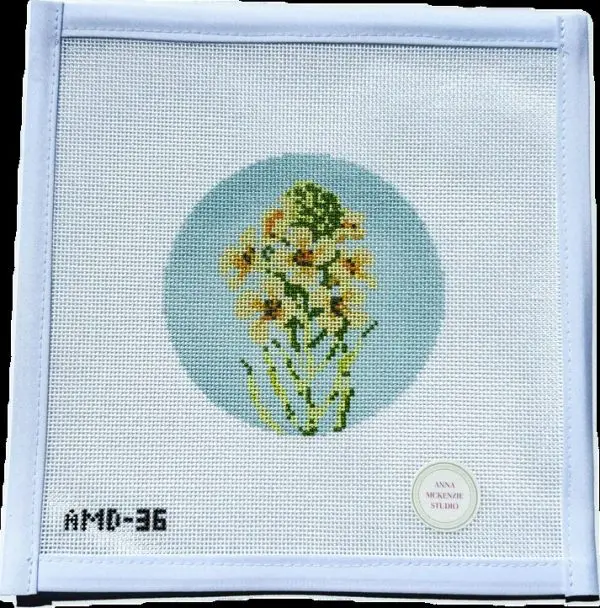 Mustard Seed - Flowers of the Bible -18 Mesh 4" Round