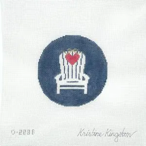Adk With Small Heart On Navy-KKO223B