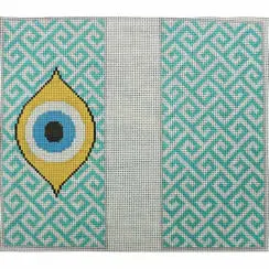 Evil Eye  Greek Key Eyeglass Case-KKEGC100-7.25x6.5 - 18M