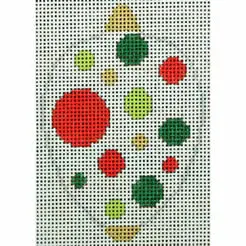 Bauble Gold Tb Red Green Dots-KKO218B-2.5x3.5 - 18M