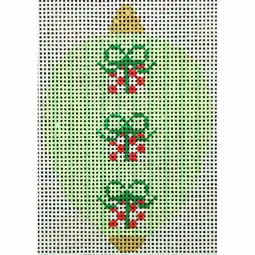Bauble Gold Tb Presents On Green Stripes-KKO218H-2.5x3.5 - 18M