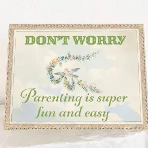 Parenting is Easy and Fun - Funny Card for New Parents