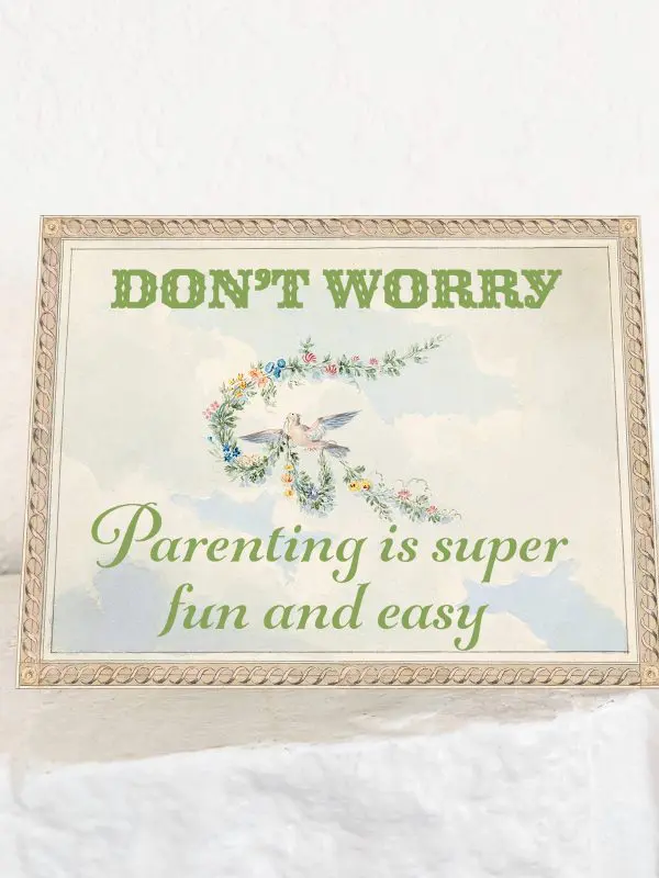 Parenting is Easy and Fun - Funny Card for New Parents