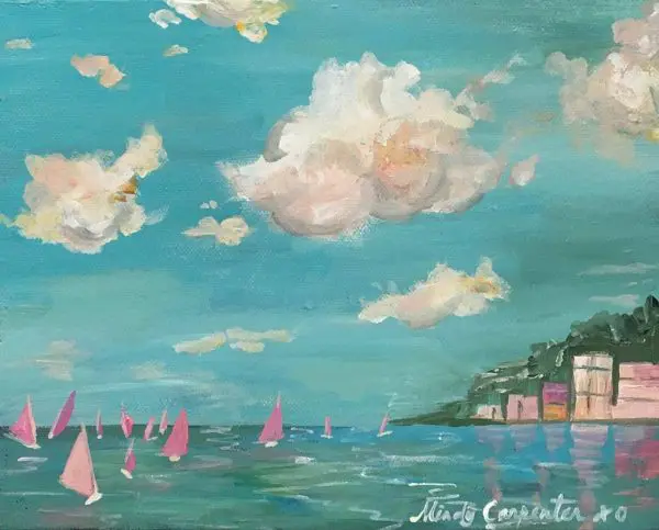 Pink Sails Greeting Card