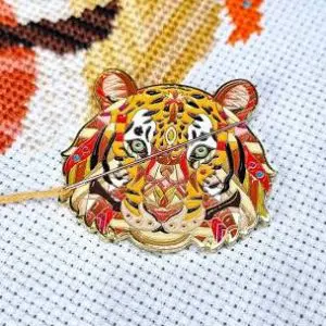Mandala Tiger Needle Minder-2.4″x 3.7″