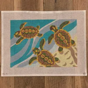 Sea Turtles 13.75" x 9.75"-12 Mesh
