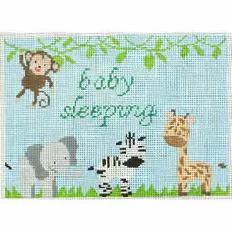 Baby Sleeping Jungle On Blue-KKSG31C-7x5 - 18M