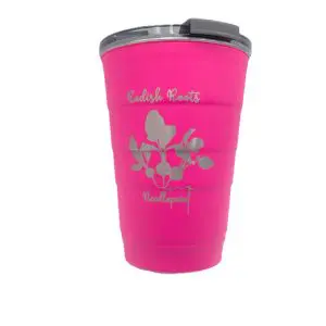 Radish Roots-Pirani Stackable Fuchsia Coffee Tumbler-16 oz