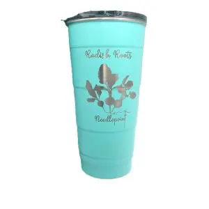 Radish Roots-Pirani Stackable Paradise Coffee Tumbler-26 oz