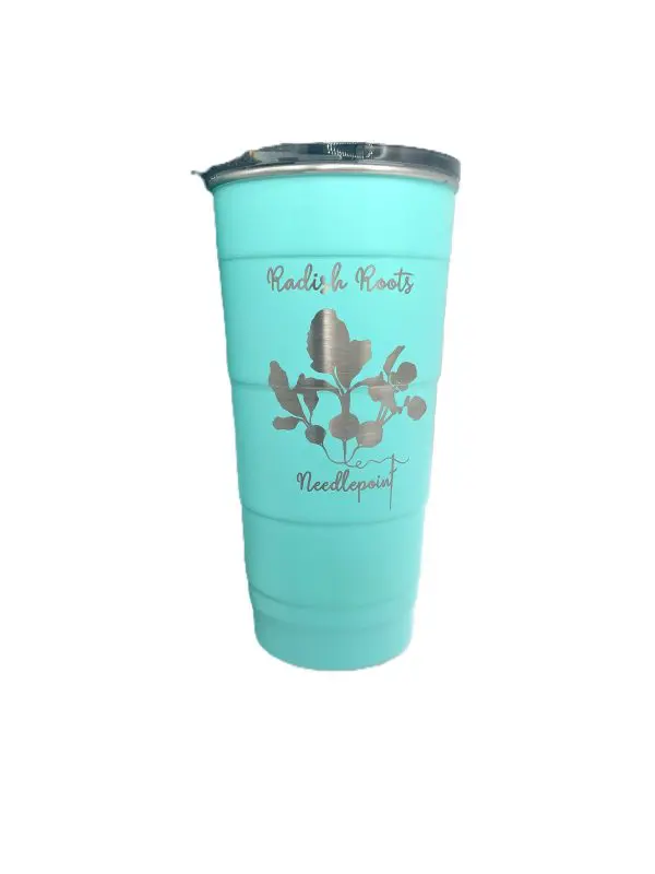 Radish Roots-Pirani Stackable Paradise Coffee Tumbler-26 oz