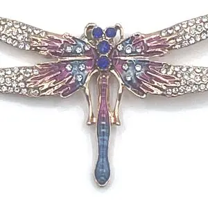 Vintage Purple Dragonfly-2 1/2 " x 1 3/4"