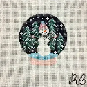 Snowman Snow Globe 4" x 5" - 13 mesh