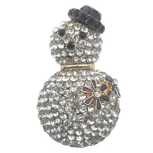 Vintage Snowman with Jewels-7/8" x 1 3/8"