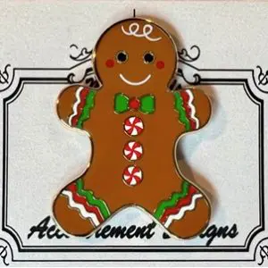 Gingerbread Man- 1 3/4" x 1 3/4"