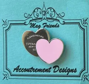 Double Heart (Pink)- 1 1/8 x 1" (1)