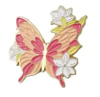 Butterfly (Orange and Pink )-1" x 1 1/8"