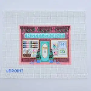 Christmas Village Needlepoint Shop - 13 mesh