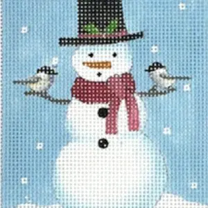 Snowman Birds-3" x 4"- 18 Mesh