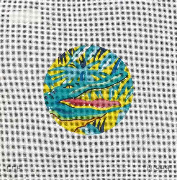 IN528-Turquoise Gator-4" round /18M