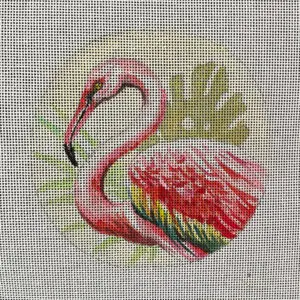 IN814-Flamingo W Palm -5'' round / 18M