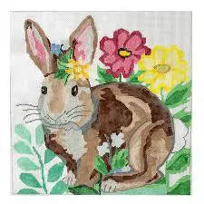 Garden Bunny - 14" x 14" - 13 Mesh