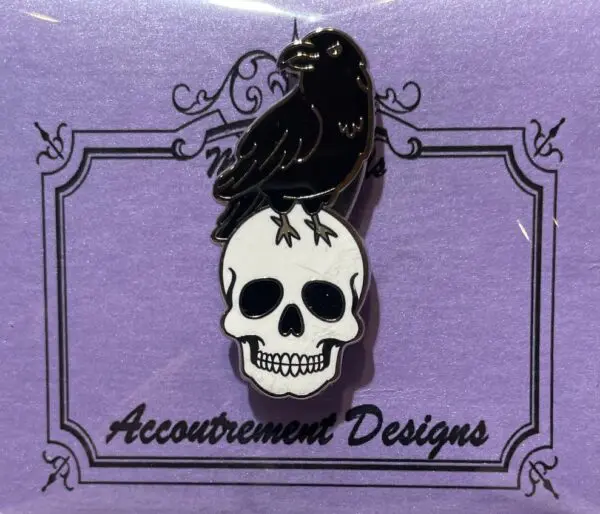 Raven/Skull- 1/2" x 1 1/2"