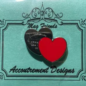 Double Heart (Red)- 1 1/8 x 1"