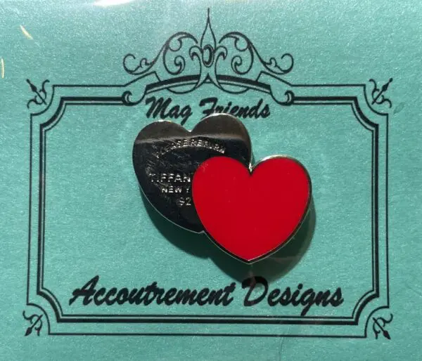 Double Heart (Red)- 1 1/8 x 1"