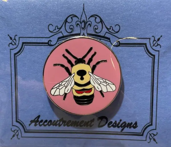 Rusty Patch Bee (Pink)- 1 1/4" Round (