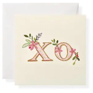 Floral XO Gift Enclosure