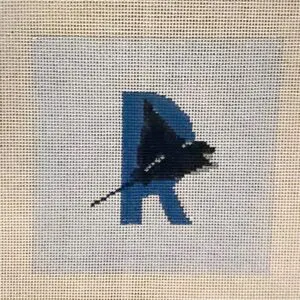 R Is For Ray- 4.5" x 4.5"-18 Mesh