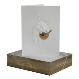 Bunny with Basket Easter Card