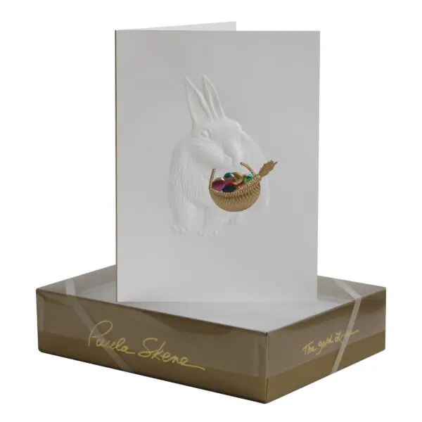 Bunny with Basket Easter Card