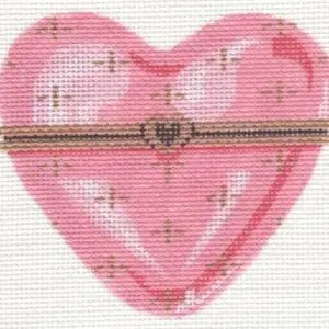 Limoges Heart -3" x 4.5" - 18 Mesh